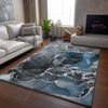 Piper Looms Mayfield Watercolors AMF503 Blue Machine Washable Area Rug Lifestyle Image Feature