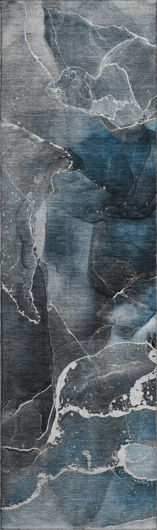 Piper Looms Mayfield Watercolors AMF503 Blue Machine Washable Area Rug Runner Main Image