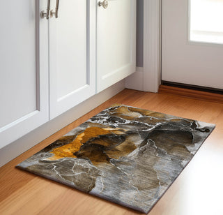 Piper Looms Mayfield Watercolors AMF503 Brown Machine Washable Area Rug Scatter Lifestyle Image Feature