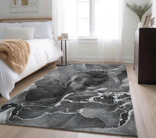 Piper Looms Mayfield Watercolors AMF503 Gray Machine Washable Area Rug Lifestyle Image Feature