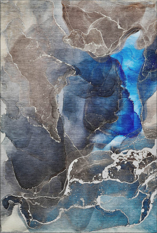 Piper Looms Mayfield Watercolors AMF503 Navy Machine Washable Area Rug main image