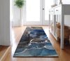 Piper Looms Mayfield Watercolors AMF503 Navy Machine Washable Area Rug Runner Lifestyle Image Feature