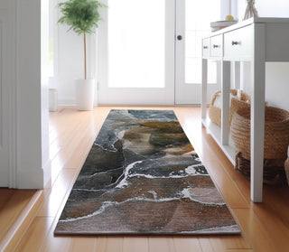 Piper Looms Mayfield Watercolors AMF503 Orange Machine Washable Area Rug Runner Lifestyle Image Feature