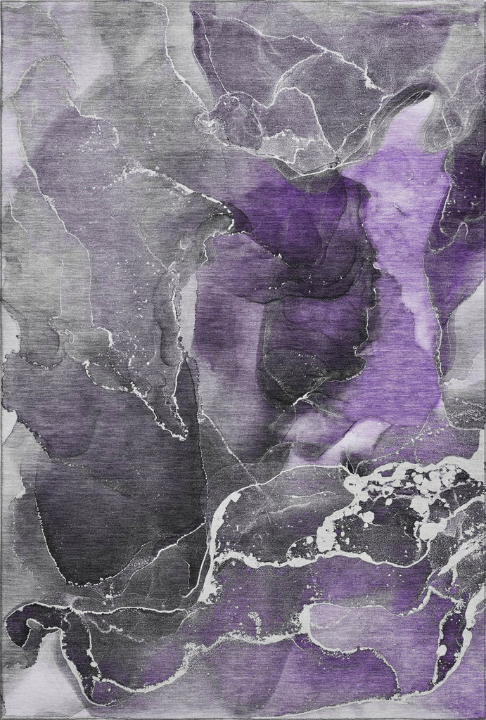 Piper Looms Mayfield Watercolors AMF503 Purple Machine Washable Area Rug main image