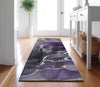 Piper Looms Mayfield Watercolors AMF503 Purple Machine Washable Area Rug Runner Lifestyle Image Feature