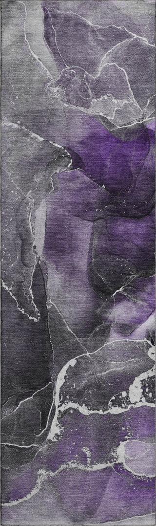 Piper Looms Mayfield Watercolors AMF503 Purple Machine Washable Area Rug Runner Main Image
