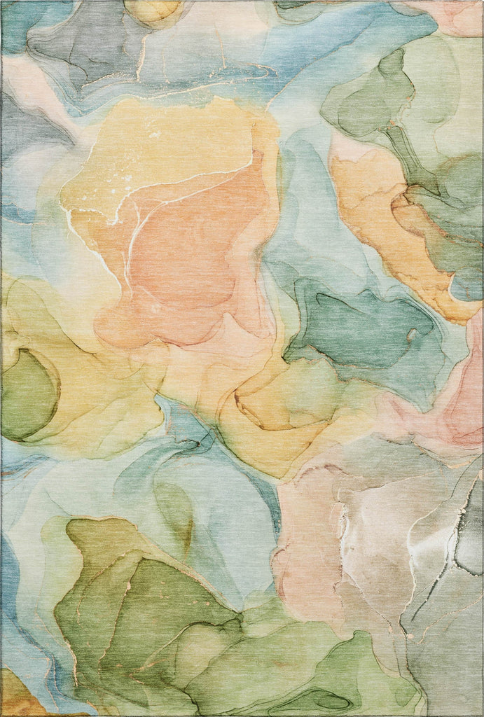 Piper Looms Mayfield Watercolors AMF504 Blue Machine Washable Area Rug main image