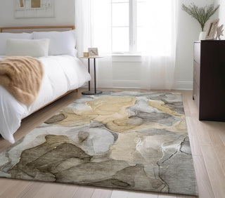 Piper Looms Mayfield Watercolors AMF504 Brown Machine Washable Area Rug Lifestyle Image Feature