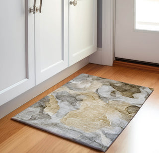 Piper Looms Mayfield Watercolors AMF504 Brown Machine Washable Area Rug Scatter Lifestyle Image Feature