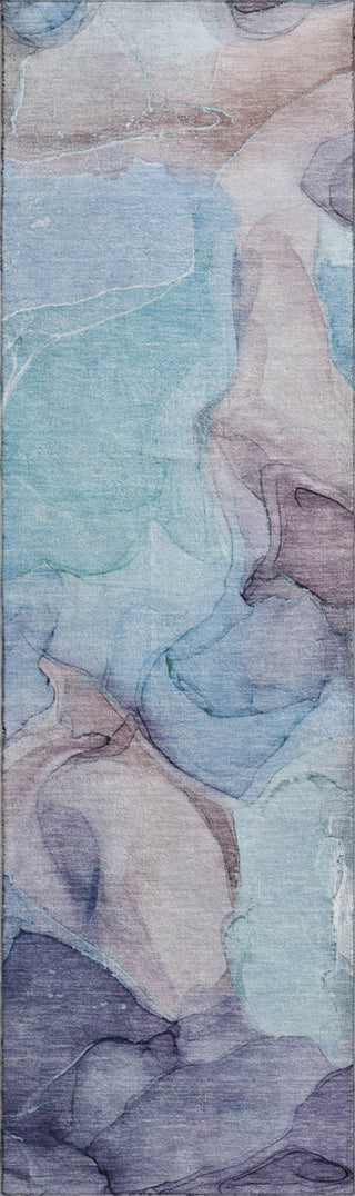Piper Looms Mayfield Watercolors AMF504 Navy Machine Washable Area Rug Runner Main Image