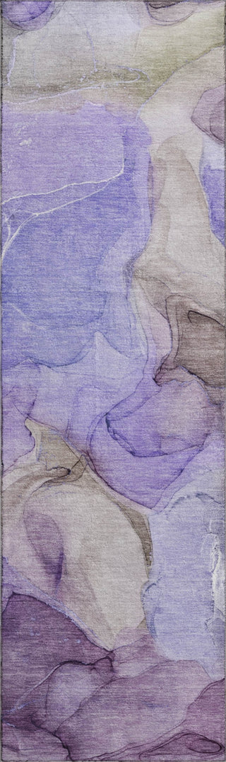 Piper Looms Mayfield Watercolors AMF504 Purple Machine Washable Area Rug Runner Main Image