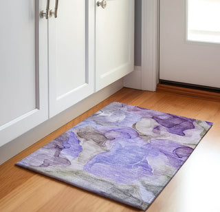 Piper Looms Mayfield Watercolors AMF504 Purple Machine Washable Area Rug Scatter Lifestyle Image Feature