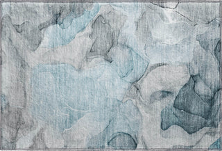 Piper Looms Mayfield Watercolors AMF504 Teal Machine Washable Area Rug Scatter Main Image