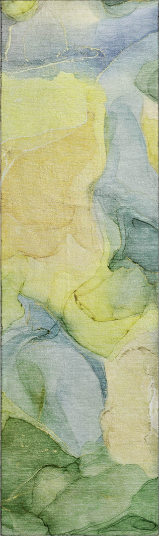 Piper Looms Mayfield Watercolors AMF504 Yellow Machine Washable Area Rug Runner Main Image