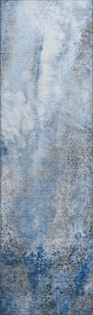 Piper Looms Mayfield Watercolors AMF505 Navy Machine Washable Area Rug Runner Main Image