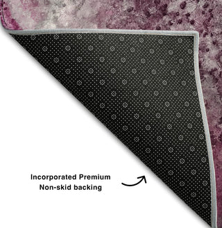 Piper Looms Mayfield Watercolors AMF505 Pink Machine Washable Area Rug Backing Image