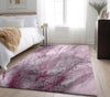Piper Looms Mayfield Watercolors AMF505 Pink Machine Washable Area Rug Lifestyle Image Feature
