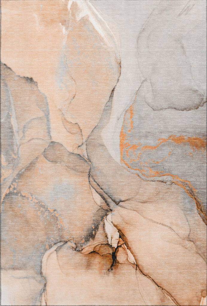 Piper Looms Mayfield Watercolors AMF506 Orange Machine Washable Area Rug main image