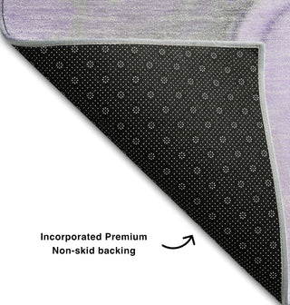 Piper Looms Mayfield Watercolors AMF506 Purple Machine Washable Area Rug Backing Image