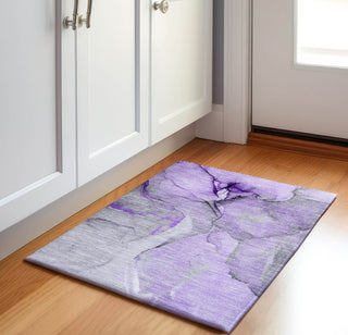 Piper Looms Mayfield Watercolors AMF506 Purple Machine Washable Area Rug Scatter Lifestyle Image Feature