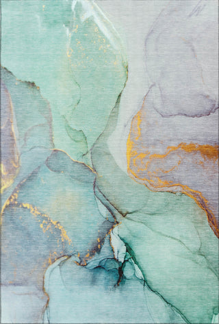 Piper Looms Mayfield Watercolors AMF506 Teal Machine Washable Area Rug main image