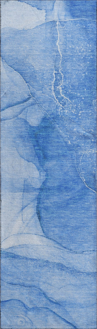Piper Looms Mayfield Watercolors AMF507 Blue Machine Washable Area Rug Runner Main Image