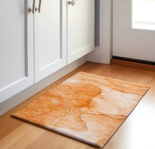 Piper Looms Mayfield Watercolors AMF507 Orange Machine Washable Area Rug Scatter Lifestyle Image Feature