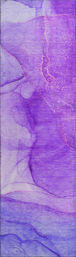 Piper Looms Mayfield Watercolors AMF507 Purple Machine Washable Area Rug Runner Main Image