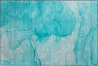 Piper Looms Mayfield Watercolors AMF507 Teal Machine Washable Area Rug Scatter Main Image