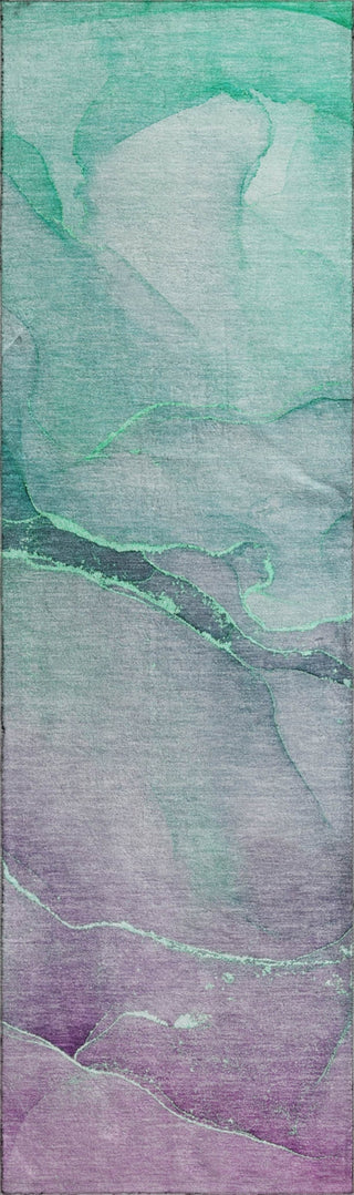 Piper Looms Mayfield Watercolors AMF508 Aloe Machine Washable Area Rug Runner Main Image
