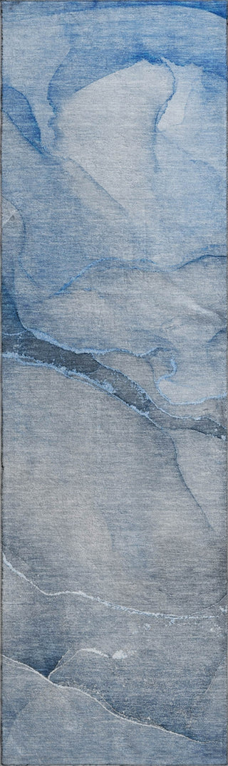 Piper Looms Mayfield Watercolors AMF508 Blue Machine Washable Area Rug Runner Main Image