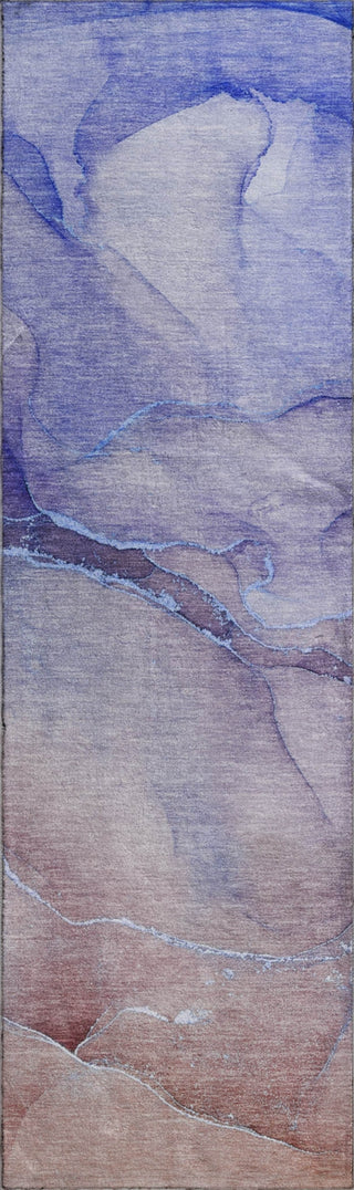 Piper Looms Mayfield Watercolors AMF508 Navy Machine Washable Area Rug Runner Main Image