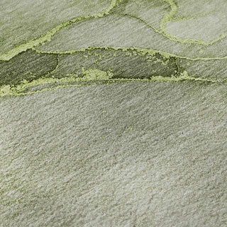 Piper Looms Mayfield Watercolors AMF508 Olive Machine Washable Area Rug Swatch Image
