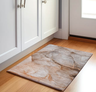 Piper Looms Mayfield Watercolors AMF508 Taupe Machine Washable Area Rug Scatter Lifestyle Image Feature