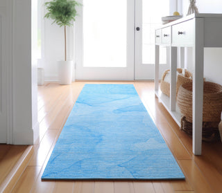 Piper Looms Mayfield Watercolors AMF509 Blue Machine Washable Area Rug Runner Lifestyle Image Feature