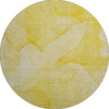 Piper Looms Mayfield Watercolors AMF509 Gold Machine Washable Area Rug Round Main Image
