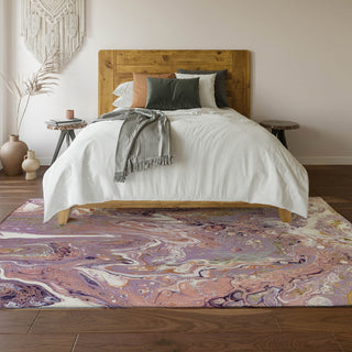 Piper Looms Mayfield Abstract AMF51 Taffy Machine Washable Area Rug Lifestyle Image Feature