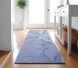 Piper Looms Mayfield Watercolors AMF510 Blue Machine Washable Area Rug Runner Lifestyle Image Feature