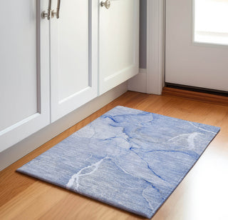 Piper Looms Mayfield Watercolors AMF510 Blue Machine Washable Area Rug Scatter Lifestyle Image Feature