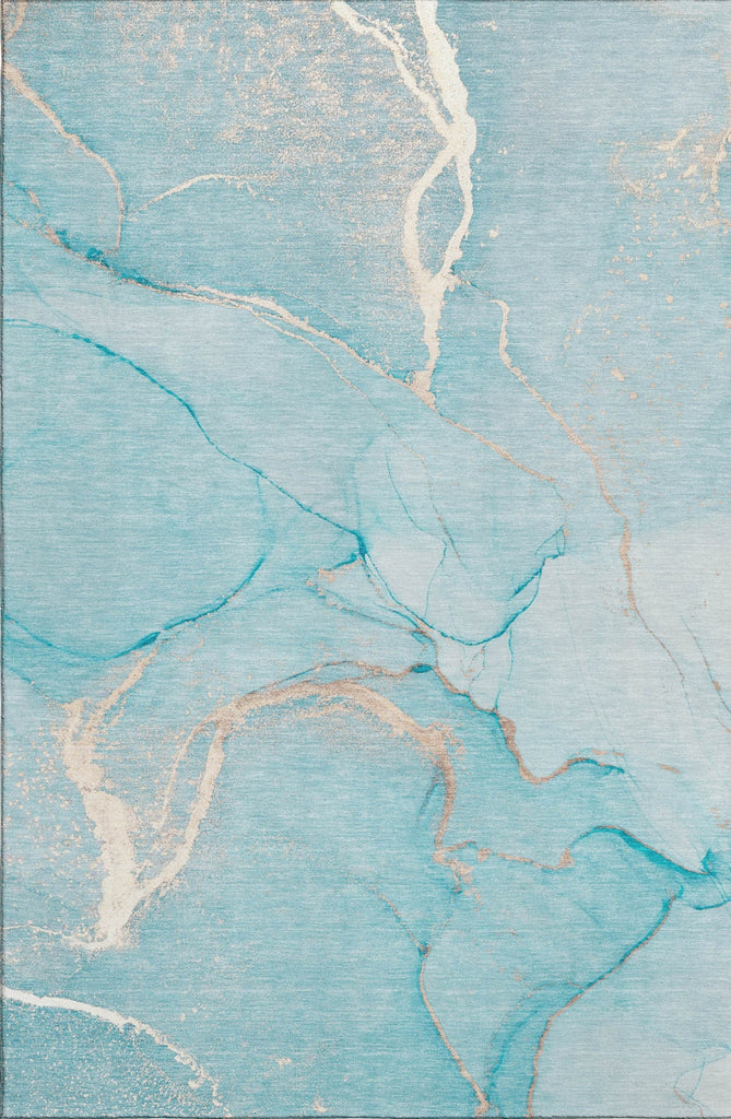 Piper Looms Mayfield Watercolors AMF510 Teal Machine Washable Area Rug main image