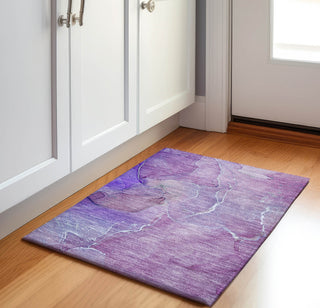 Piper Looms Mayfield Watercolors AMF511 Purple Machine Washable Area Rug Scatter Lifestyle Image Feature