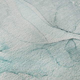 Piper Looms Mayfield Watercolors AMF512 Teal Machine Washable Area Rug Swatch Image