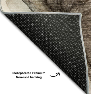 Piper Looms Mayfield Organic AMF513 Beige Machine Washable Area Rug Backing Image