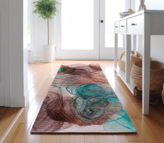 Piper Looms Mayfield Organic AMF513 Burgundy Machine Washable Area Rug Runner Lifestyle Image Feature