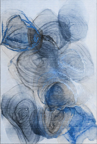 Piper Looms Mayfield Organic AMF513 Navy Machine Washable Area Rug main image