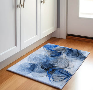 Piper Looms Mayfield Organic AMF513 Navy Machine Washable Area Rug Scatter Lifestyle Image Feature