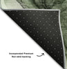 Piper Looms Mayfield Organic AMF513 Olive Machine Washable Area Rug Backing Image