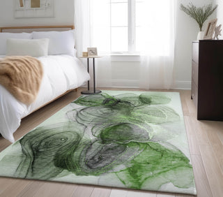 Piper Looms Mayfield Organic AMF513 Olive Machine Washable Area Rug Lifestyle Image Feature