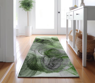 Piper Looms Mayfield Organic AMF513 Olive Machine Washable Area Rug Runner Lifestyle Image Feature