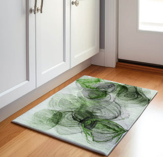 Piper Looms Mayfield Organic AMF513 Olive Machine Washable Area Rug Scatter Lifestyle Image Feature